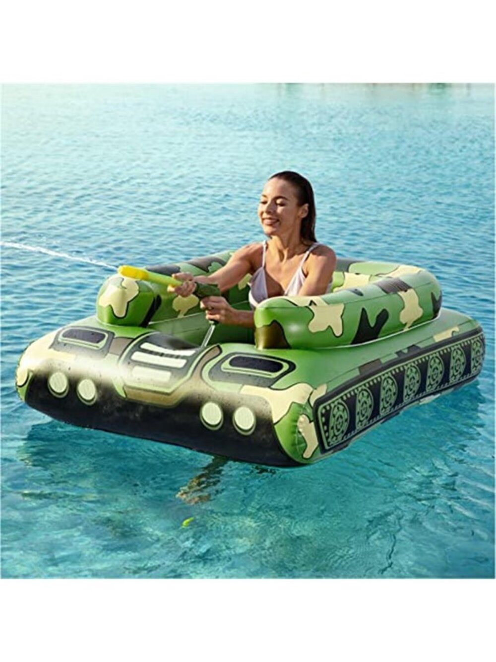 Inflatable Tank Pool Float Water Cannon Adult Floatie Pool Party Water Toy